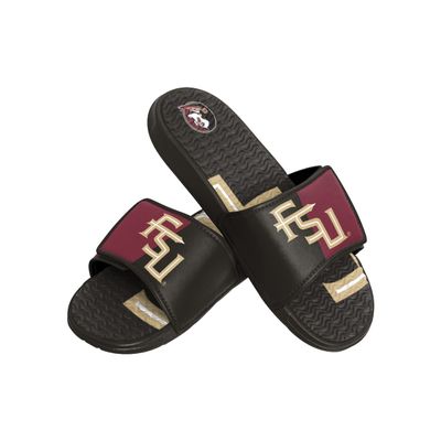 FOCO Florida State Seminoles NCAA Mens Colorblock Big Logo Gel Slide - S