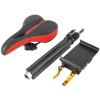 Alomejor Adjustable Electric Scooter Seat Saddle Shock Absorbing Folding Seat Chair for Scooter Black Red view 1