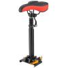 Alomejor Adjustable Electric Scooter Seat Saddle Shock Absorbing Folding Seat Chair for Scooter Black Red view 2