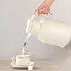 WPYYI 1L Diamond Double Wall Glass Vacuum Flask Household Office Thermal Hot Water Bottle Kettle Pot White Tea Coffee Thermoses (Color : White) view 2