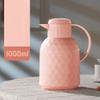 WPYYI 1L Diamond Double Wall Glass Vacuum Flask Household Office Thermal Hot Water Bottle Kettle Pot White Tea Coffee Thermoses (Color : White) view 3