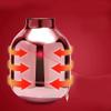 WPYYI 1L Diamond Double Wall Glass Vacuum Flask Household Office Thermal Hot Water Bottle Kettle Pot White Tea Coffee Thermoses (Color : White) view 4