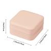 LETURE PU Leather Small Jewelry Box, Travel Portable Jewelry Case for Ring, Pendant, Earring, Necklace, Bracelet Organizer Storage Holder Boxes (Pink) view 4