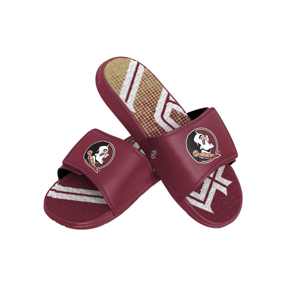 FOCO Florida State Seminoles NCAA Mens Gradient Wordmark Gel Slide - S