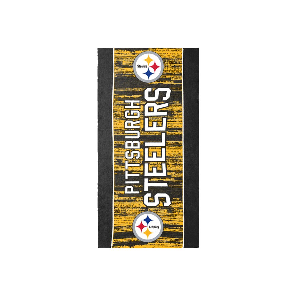 FOCO Pittsburgh Steelers NFL Big Logo Beach Towel
