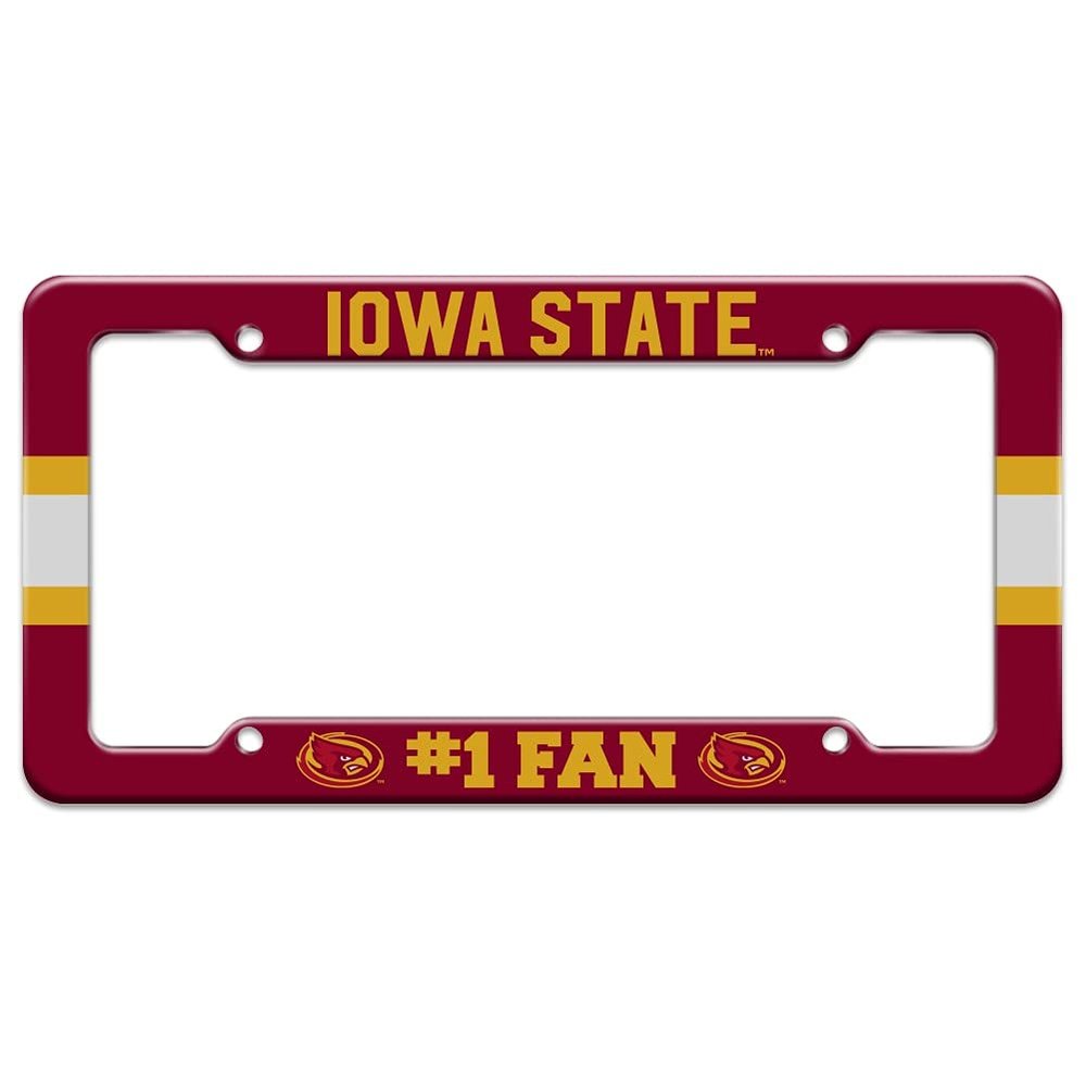 GRAPHICS & MORE Iowa State University #1 Fan License Plate Tag Frame