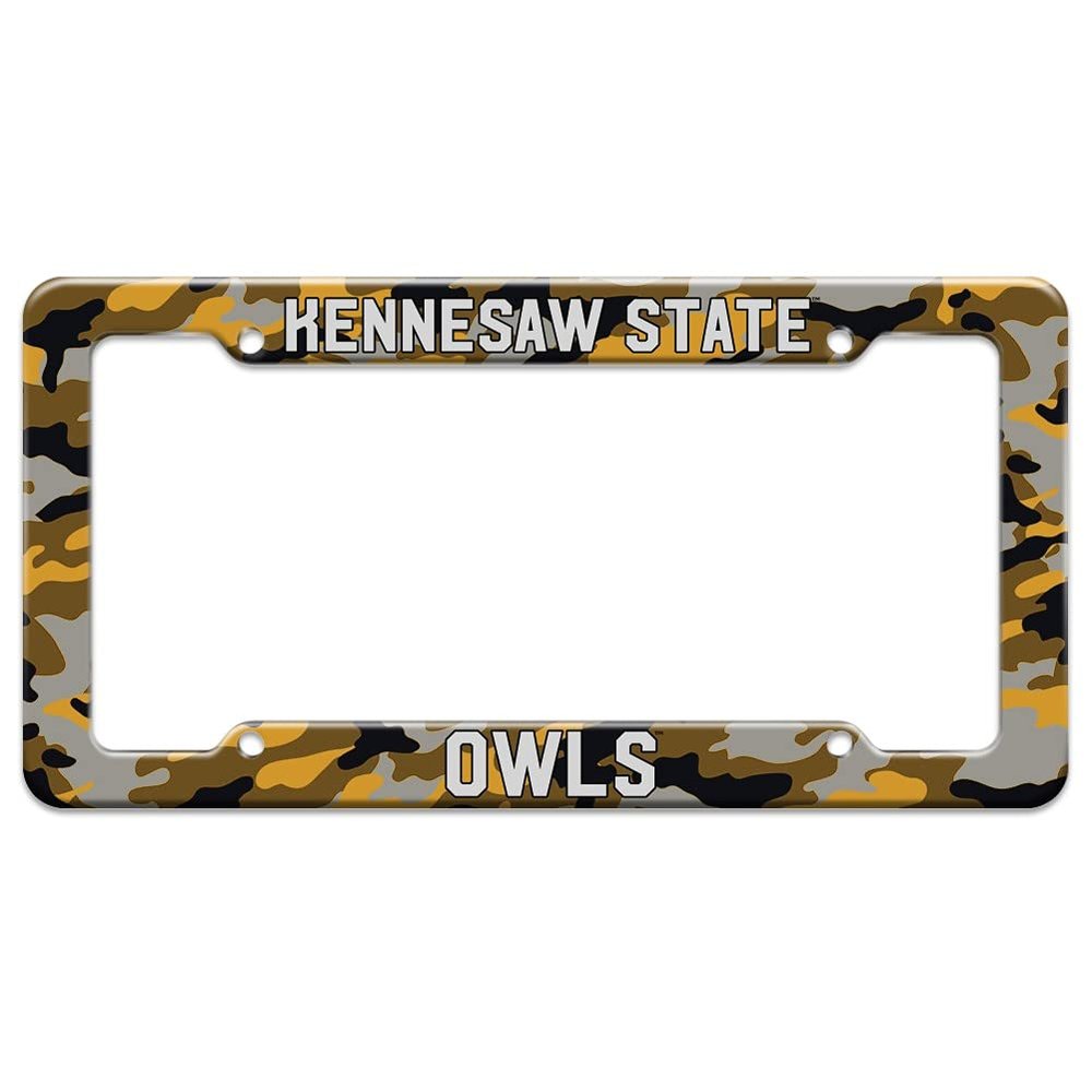 GRAPHICS & MORE Kennesaw State University Owls Camo License Plate Tag Frame