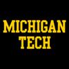 UGP Campus Apparel AH01 - Michigan Tech Huskies Basic Block HOODIE - X-Large - Black view 3