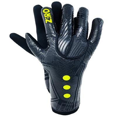 KRONIS Goalkeeper Gloves ZRO Black |Size 5 | by ZRO | Adult & Youth| No-Grip Gloves Designed to Improve, handling, Confidence, and Focus|