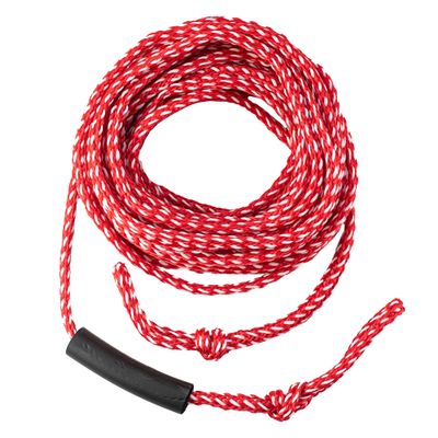 SGT KNOTS Tube Rope Braided Polypropylene Tube Tow Cord - 4 Rider Towable Tube Rope - 4,150 Pounds Breaking Strength - for Water Skiing, Wakeboarding, and Towsports I 916 x 60 ft (Red White)