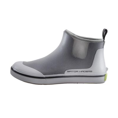 Gator Waders Mens Breakline Rubber Fishing Deck Ankle Boots (Grey, 8)