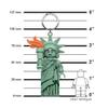 LEGO Minifigure Large 3 Inch Tall Figure Keychain Light - Statue of Liberty (KE158H), Bag charm with LED light view 2