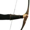 SAS Leather Traditional Arm Guard with Stretch Cord and Button Hook Armguard for Archery Bow Range Longbow Recurve Bow (Small-4.75"x4.75") view 4