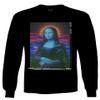 Mona Lisa Aesthetic Art Retro Japanese Anime Vaporwave Men's Long Sleeve t Shirt (Black, 2X Large) view 1