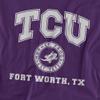 Texas Christian University TCU Official Circle Logo Unisex Adult T-Shirt, Circle Logo, 3X-Large view 2