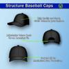 Ampton Embroidery Custom Text Your Own Baseball Cap Hat Printed in USA One Size Gray, 0-8 view 4