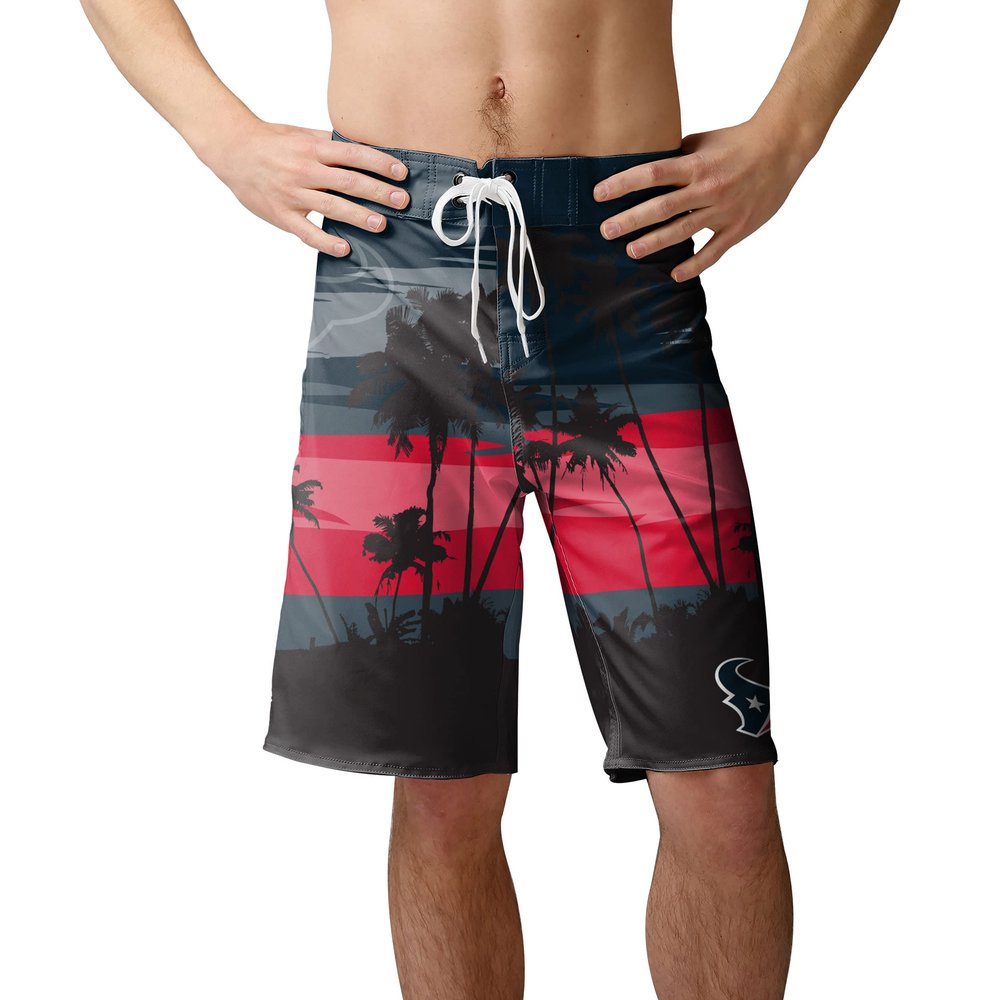 FOCO Houston Texans NFL Mens Sunset Boardshorts - XL