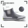 Gator Waders Mens Breakline Rubber Fishing Deck Ankle Boots (Grey, 13) view 2