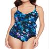 Magicsuit Women's Swimwear Peace Out Carma V-Neck Soft Cup Tankini Bathing Suit Top Separate, Multi, 10 view 2