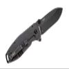 CRKT Squid Black Everyday Carry Assisted Folding Knife with Frame Lock: Stainless Steel Plain Edge Blade, Stainless Steel Handle, Pocket Clip, 2493 view 3