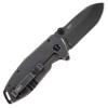 CRKT Squid Black Everyday Carry Assisted Folding Knife with Frame Lock: Stainless Steel Plain Edge Blade, Stainless Steel Handle, Pocket Clip, 2493 view 4