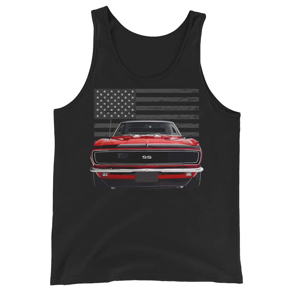 1968 Red Camaro SS Muscle Car Unisex Tank Top
