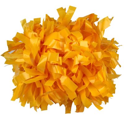 ICObuty Plastic Cheerleader Cheerleading Pom Poms 6 inch 1 Pair 2 Pieces (Yellow)