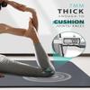Yoga Mat Double-Sided Non Slip, 72'' x 32'' x 7mm - Extra Wide & Thick Yoga Mat with Strap, Ideal for Men Women Kids, Professional TPE Yoga Mats for Home Workout, Pilates and Floor Exercises view 3