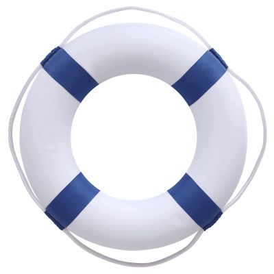 20 Inch Safety Life Preserver Ring Buoy for Swimming, Swim Foam Ring - Pool Safety Throw Rings, Rescue Lifeguard Wall Decoration (Blue)