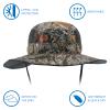 BASSDASH UPF 50+ Sun Fishing Hat Water Resistant with Detachable Neck Flap view 2