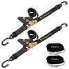Ayaport Boat Trailer Transom Tie Down Straps for Boat Jet ski Kayak Canoe 4 Feet 1.6 inches 5000lbs Break Strength Heavy Duty Ratchet Straps with S Hooks, Pack of 2 view 1
