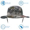 BASSDASH UPF 50+ Sun Fishing Hat Water Resistant with Detachable Neck Flap view 2
