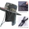 BASSDASH UPF 50+ Sun Fishing Hat Water Resistant with Detachable Neck Flap view 4