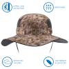 BASSDASH UPF 50+ Sun Fishing Hat Water Resistant with Detachable Neck Flap view 2
