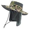 BASSDASH UPF 50+ Sun Fishing Hat Water Resistant with Detachable Neck Flap view 1