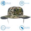 BASSDASH UPF 50+ Sun Fishing Hat Water Resistant with Detachable Neck Flap view 2