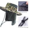 BASSDASH UPF 50+ Sun Fishing Hat Water Resistant with Detachable Neck Flap view 4