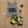 FYBITBO Toddler Infant Baby Boy Shorts Outfit Sleeveless Tank Tops and Shorts Summer Cute Clothing Set (2-3T,Camouflage) view 2