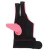 3 Finger Billiards Gloves Snooker Cue Professional Glove Show Pool Cue Gloves Sport Glovefor Left Right Hand (Pink) view 1