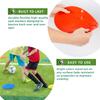 Vhxorrz 9 inch Numbered Poly Spot Markers Floor Dots Flat Cones Non Slip Rubber Agility Markers for Kids Soccer Football, Basketball Training Markers, Dance Practice and Drills with Flat Cones Points view 3