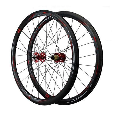 LvTu Road Carbon Fiber Wheelset 700C Fat Ring Disc Brake Wheels, Front Wheel-835g / Rear Wheel-925g (Size : 55mm)