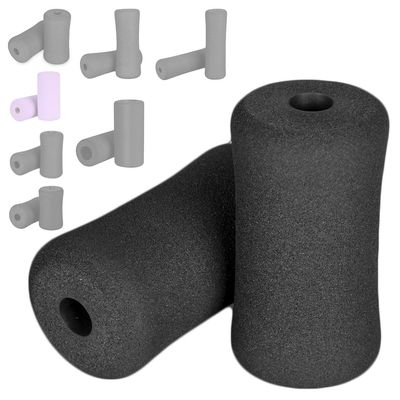 OTFAITP Sponge Foam Foot Pad Roller Pair, Used for Replacing Gym Exercise Equipment, Suitable for 1-inch Rod (Foam 5.12" X 2.76" Od X 0.87" Id)