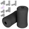 OTFAITP Sponge Foam Foot Pad Roller Pair, Used for Replacing Gym Exercise Equipment, Suitable for 1-inch Rod (Foam 5.12" X 2.76" Od X 0.87" Id) view 1