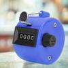 Hand Tally Counter, 4-Digits Handheld Counting Tool with Hook(Plastic Knob Reset)(Blue) view 4