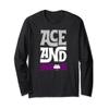 Ace And Anxious Funny Trendy Asexual Pride Stuff Aesthetic Long Sleeve T-Shirt view 1