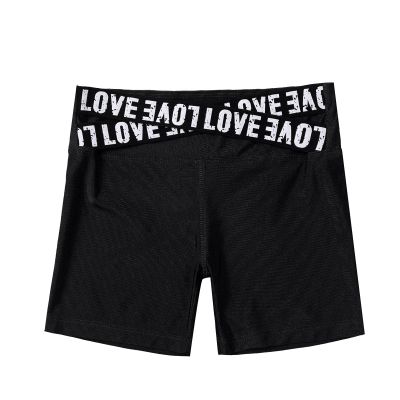 Freebily Kids Girls Active Workout Yoga Shorts High Waist Stretchy Short Leggings Pants Black 6