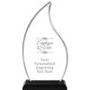 Employee of The Year Acrylics - 10" Flame Acrylic Award Employee of The Year Arylic Award Trophy, Customized Engraving Included Prime view 1