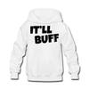 Spreadshirt Braydon Price Motocross Kids' Hoodie, M, white view 2