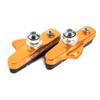 2pcs Aluminium Alloy Bike Brake Pads, Brake Blocks Shoes Road Brake Shoes Cycling Accessories for Mountain Road Bikes(Gold) view 3