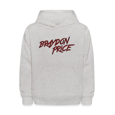 Spreadshirt Braydon Price Merch Official Logo Kids' Hoodie, M, heather gray